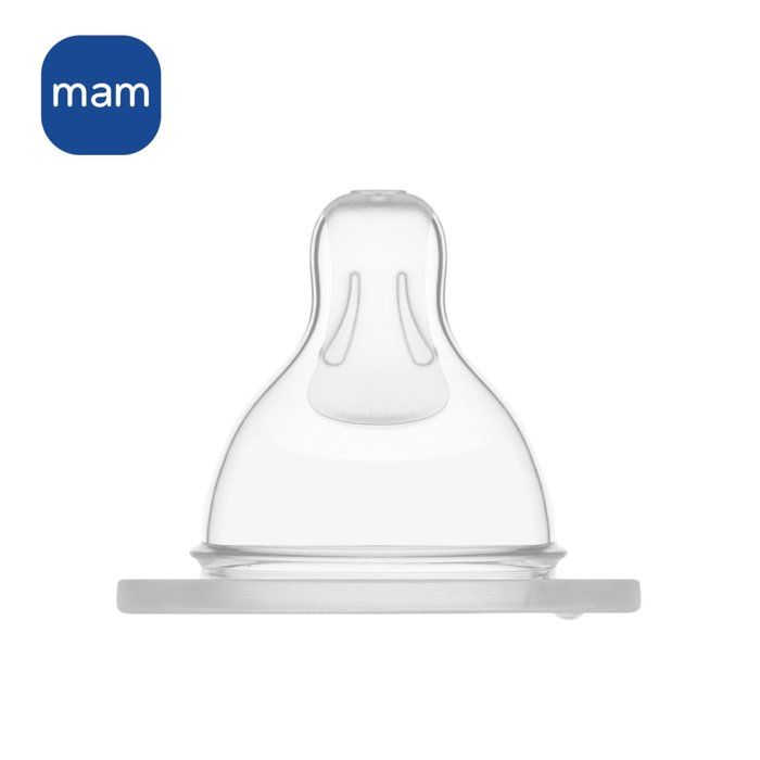 MAM Accessoires pour Biberons Tétine Silicone Nouveau Né Débit 0 Extra Lent 2 unités