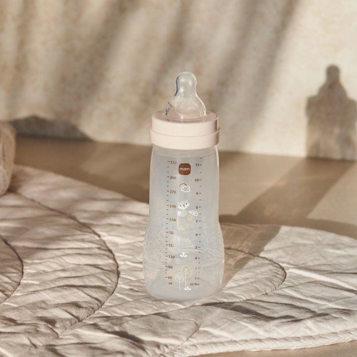 MAM Baby Bottle - Easy Active - 6+ Months - 330 ml - X-Flow Teat - Sand