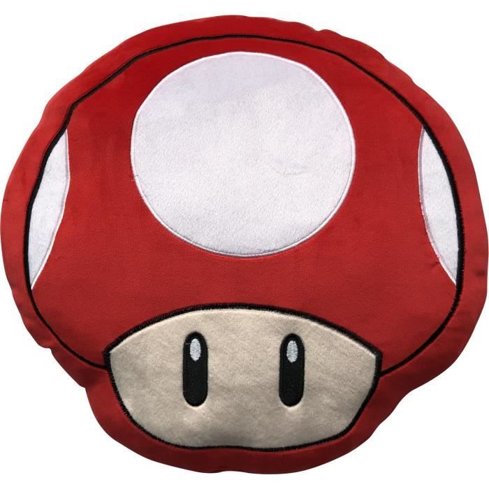 3D Cushion - MARIO BROS - Mushroom - Microfiber - 40 cm