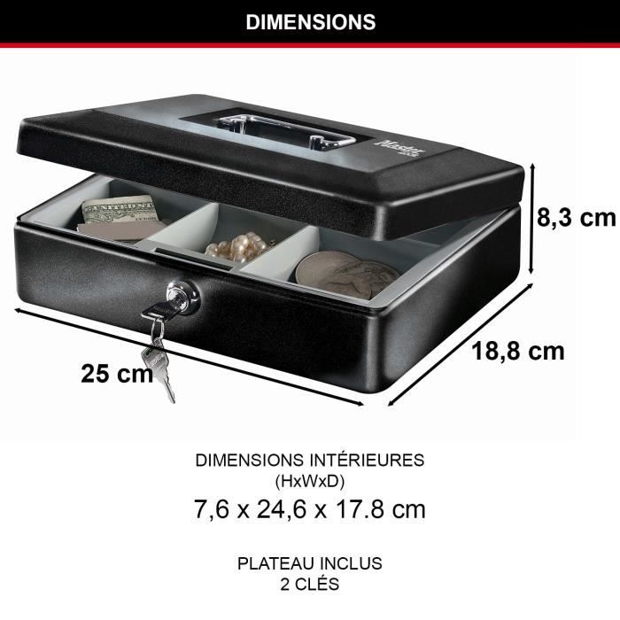 Master Lock Caisse moyenne avec plateau CB-12ML