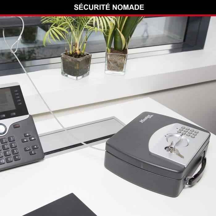 Master Lock Small Portable Safe - Electronic Combination Lock P008EML