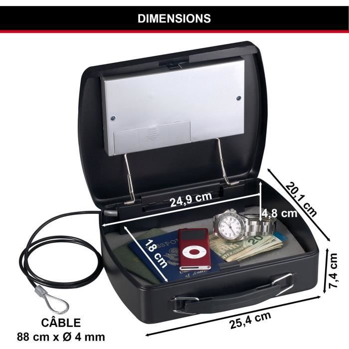 Master Lock Small Portable Safe - Electronic Combination Lock P008EML
