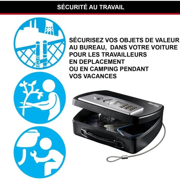 Master Lock Small Portable Safe - Electronic Combination Lock P008EML