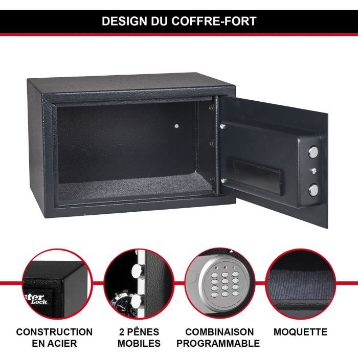 MASTER LOCK Medium Safe - 22.0 x 35.0 x 27 cm - Electronic Combination Lock