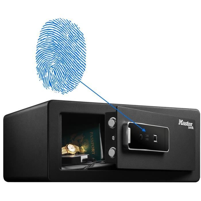 Master Lock LX110BEURHRO Biometric Safe - Black - 19.5 x 43 x 37 cm