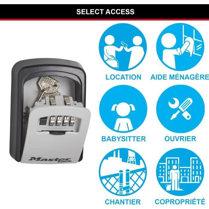 MASTER LOCK Secure Key Box [Medium] [Wall Mounted] - 5401EURD - Select Access Share your keys securely