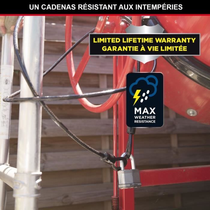 MASTER LOCK High Security Padlock - M1EURDLFCC - Keyed - Rolled Steel - Outdoor