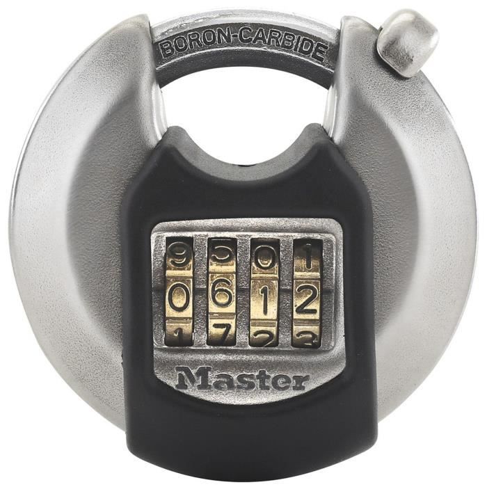MASTER LOCK Disc Padlock - M40EURDNUM - 70 mm - Stainless Steel - Excell