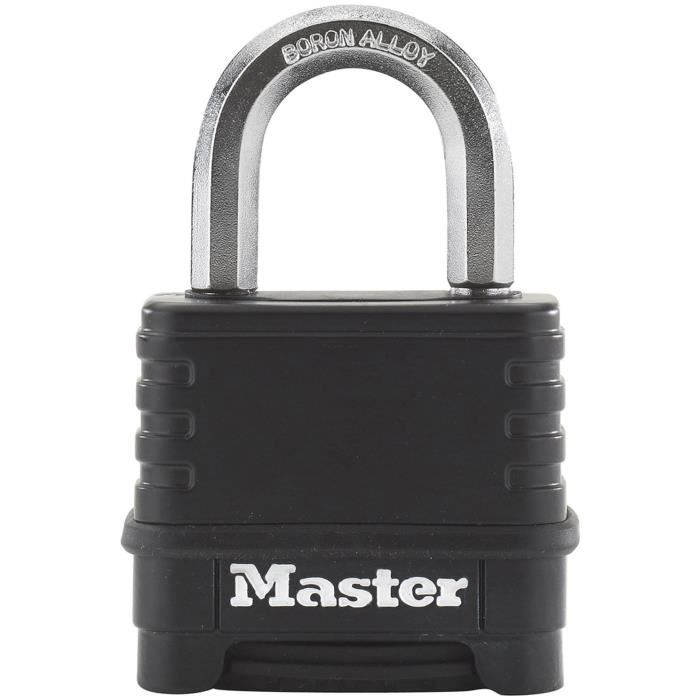 MASTER LOCK Combination Padlock - M178EURD - Excell - Zinc - 57 mm - Black