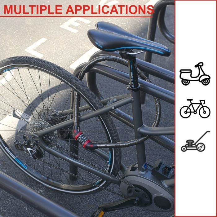 Master Lock Bicycle Anti-Theft Cable - 8226EURDPRO - Ideal for Bicycles and Equipment