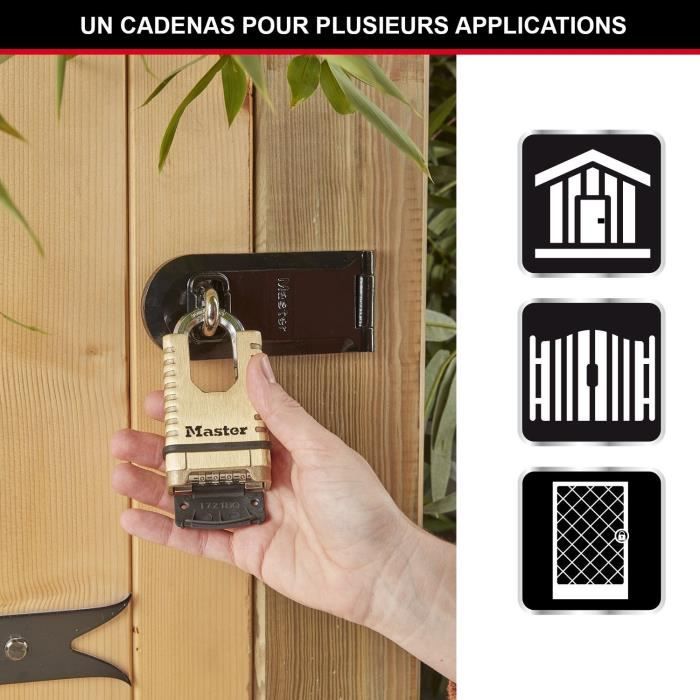 MASTER LOCK High Security Solid Brass Padlock - M1177EURDCC - Combination Lock