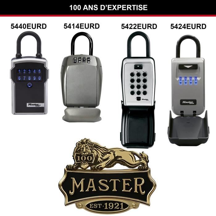 Master Lock Secure Key Box - Push Buttons - With Handle - Select Access - Model 5422EURD