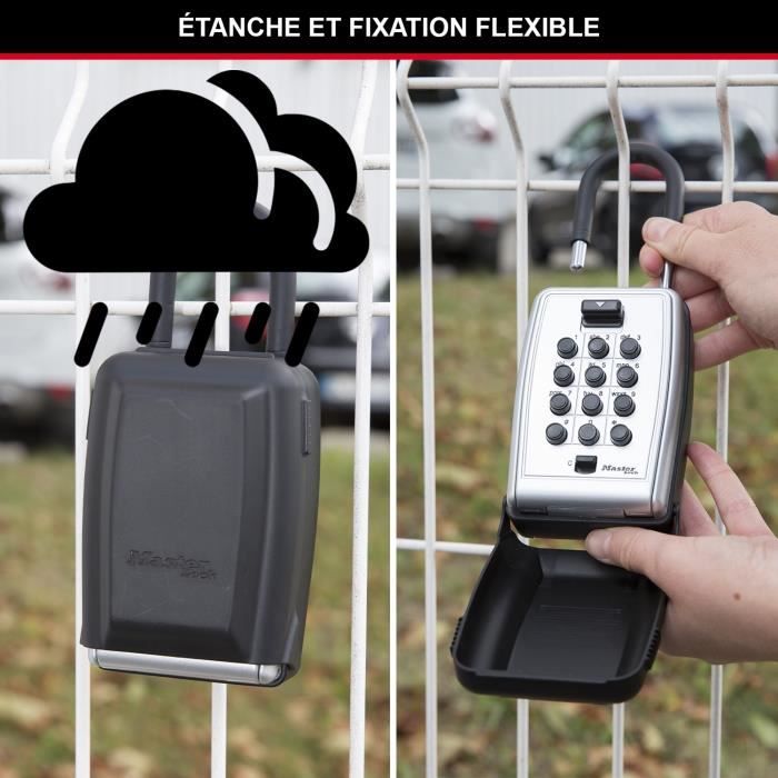 Master Lock Secure Key Box - Push Buttons - With Handle - Select Access - Model 5422EURD