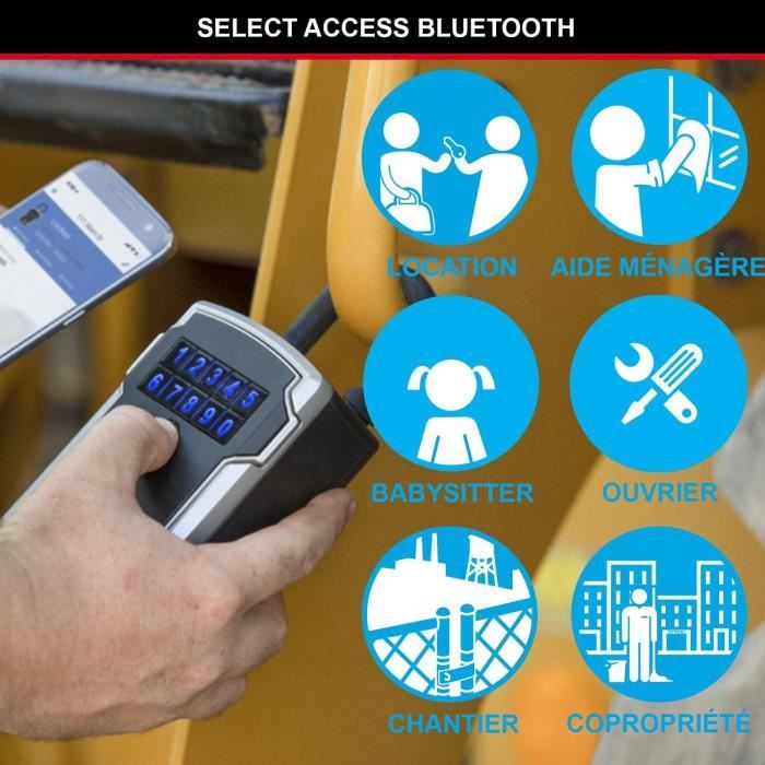 MASTER LOCK Connected Key Box - Bluetooth or Combination - With Shackle