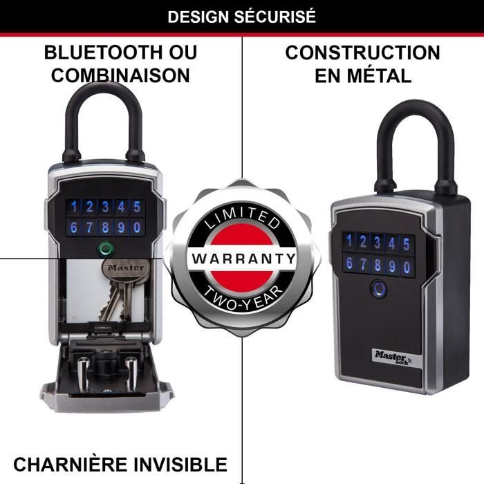 MASTER LOCK Connected Key Box - Bluetooth or Combination - With Shackle
