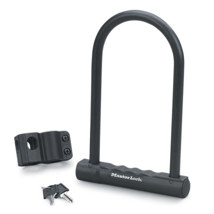 Masterlock U-lock, 180 mm Height, 12 mm Diameter, Black H.180mm