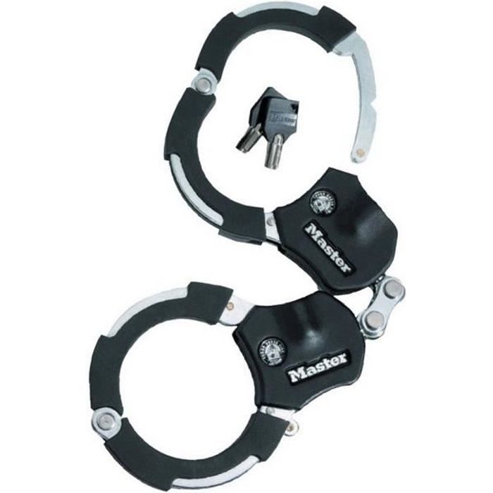 Masterlock Anti-Theft Handcuffs, 7.6 cm Diameter, 1 Link