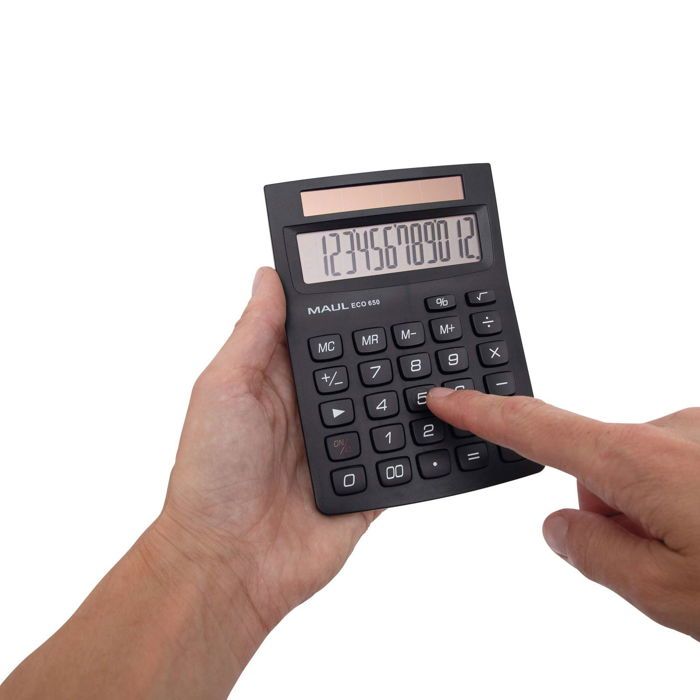 MAUL Desktop Calculator ECO 650 - 12 Digits - Black