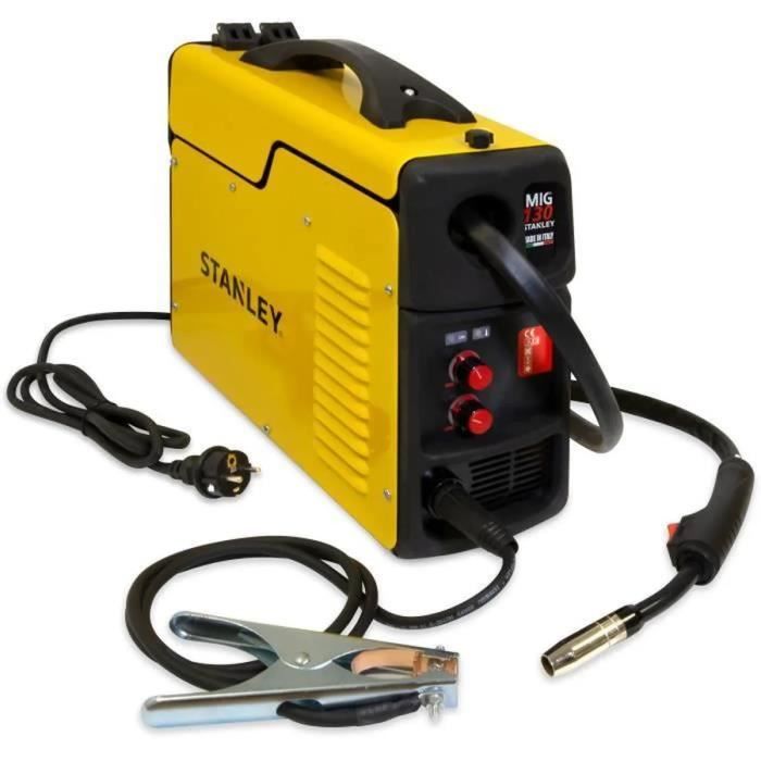 Stanley MIG Inverter Welding Machine No Gas 100A - Flux-Cored Wire Welder