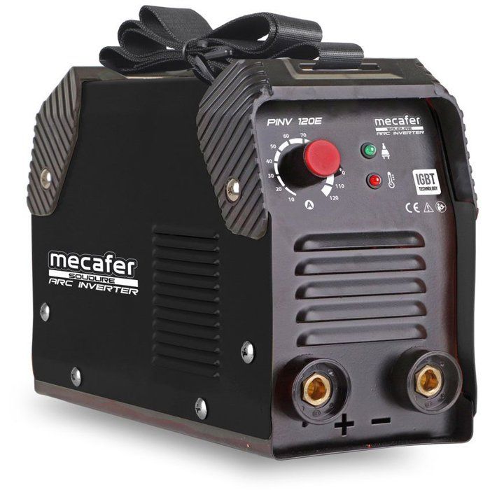 MECAFER 120A MMA Inverter Welding Machine - Corded - Black