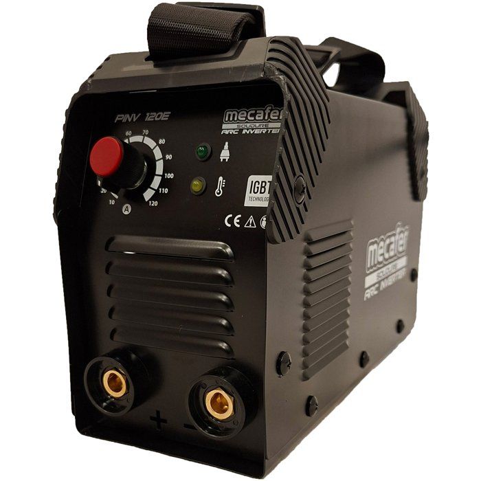 MECAFER 120A MMA Inverter Welding Machine - Corded - Black