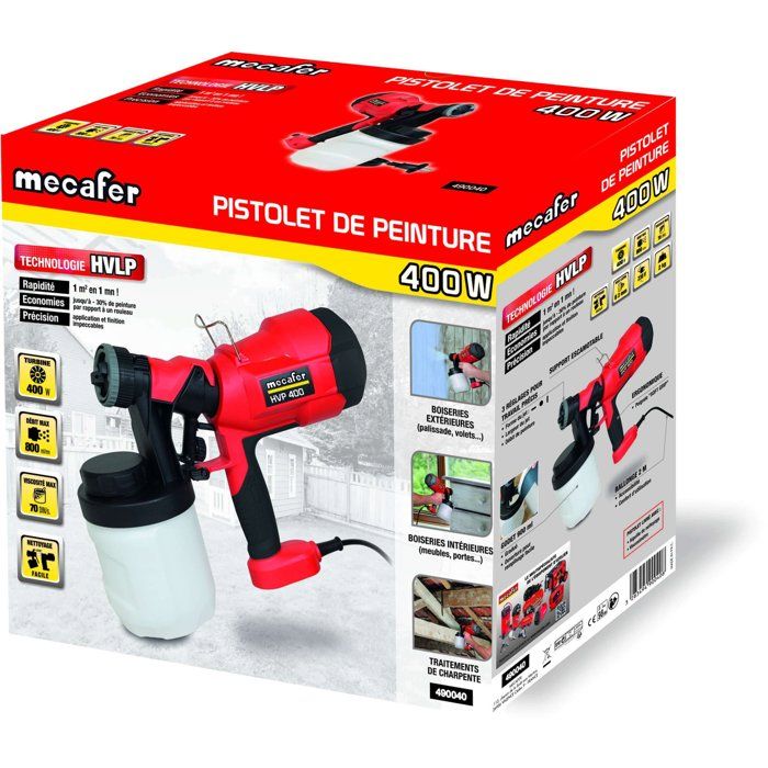 MECAFER HVLP Electric Paint Gun 400W