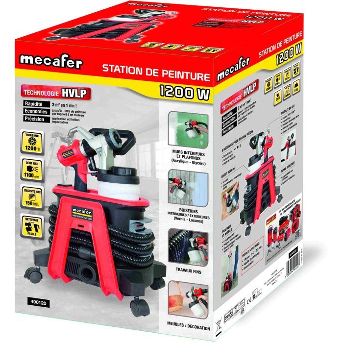 MECAFER HVLP Paint Station 1200W