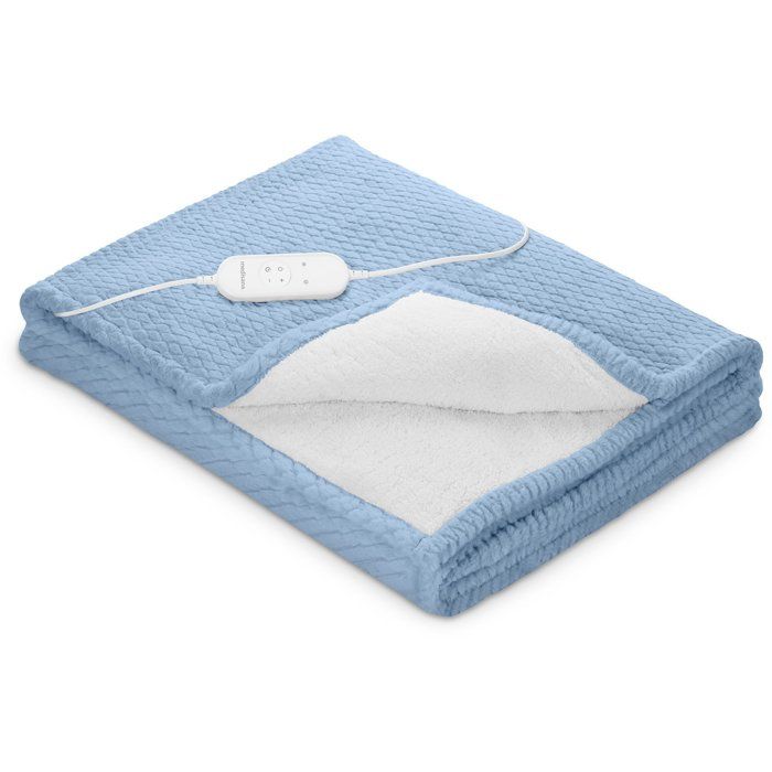 MEDISANA Reversible Heated Blanket - HB 415 - 120W - 9 Settings - 180x130cm - Blue