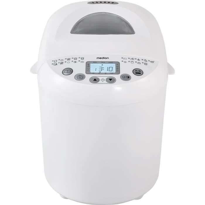 MEDION Bread Maker - 50073723 - 550W - 19 Programs - White
