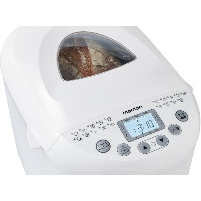 MEDION Bread Maker - 50073723 - 550W - 19 Programs - White