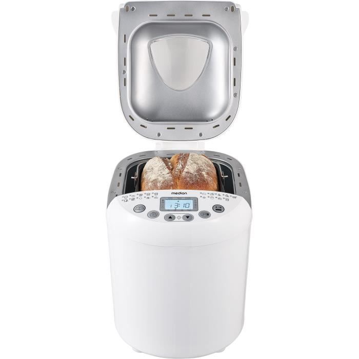MEDION Bread Maker - 50073723 - 550W - 19 Programs - White