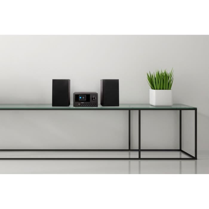 MEDION Mini HiFi System - DAB/FM Internet Radio, CD Player, 2x150W - Black