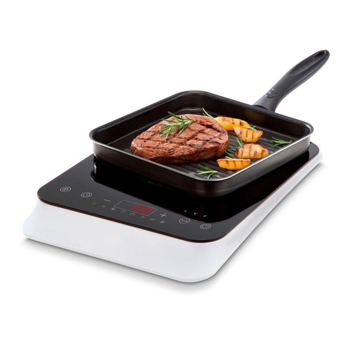 MEDION MD18490 Induction Hob - 1 Burner - 2000W - White/Black