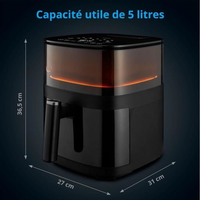 MD Air Fryer 11780 - 5 L Capacity - 1500W - Up to 230°C - 10 Programs