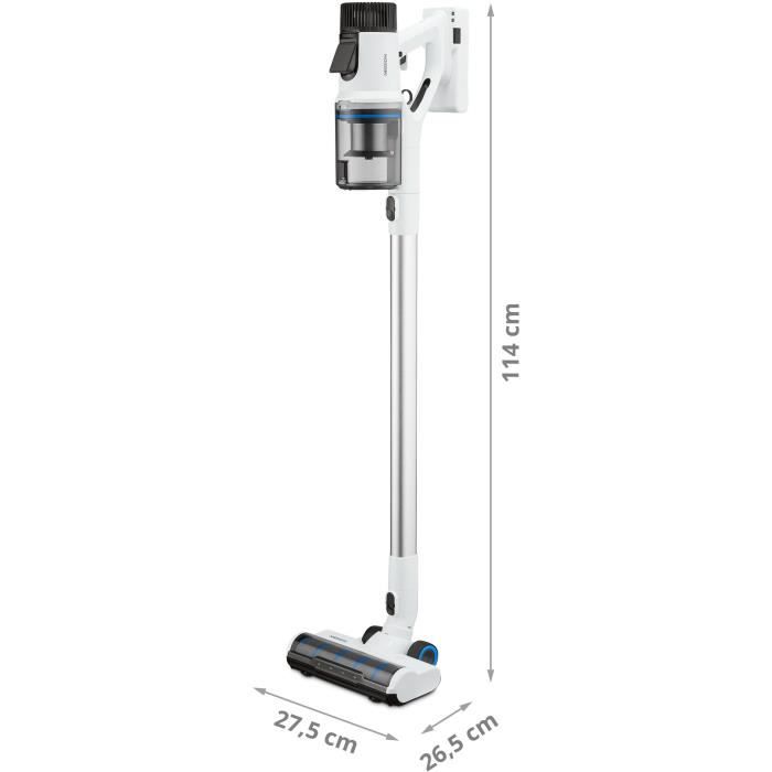 MEDION P350 Cordless Stick Vacuum Cleaner - 24 kPa Suction Power - HEPA H13 Filter - LED Touchscreen