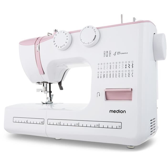 MEDION SM 60 Sewing Machine - 24 Stitches - 700 RPM - LED - Pink