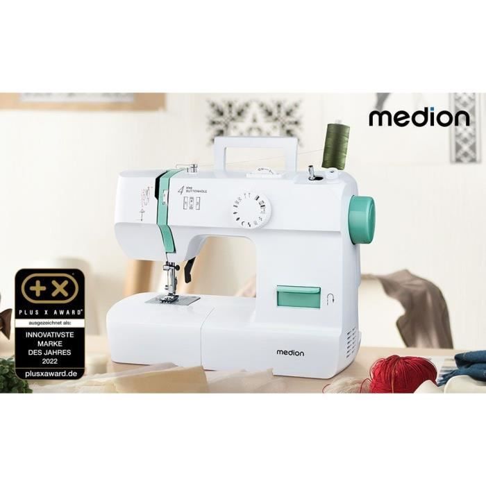 MEDION SM 70 Sewing Machine - 12 Stitches - 700 RPM - LED - Turquoise