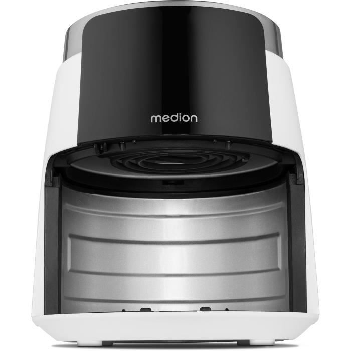 MEDION Air Fryer MD13030 - 4.7 L Capacity - 1500W - Up to 200°C - 8 Programs