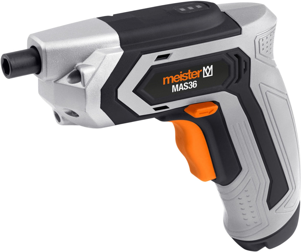 MEISTER MAS36 Cordless Screwdriver - 3.6V Li-ion - 2.0 Ah Battery - 5 Nm Torque