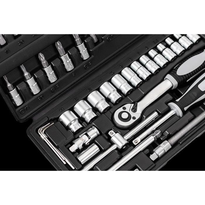 CONNEX Socket and Wrench Set - 52 Pieces - Chrome Vanadium 52-Piece