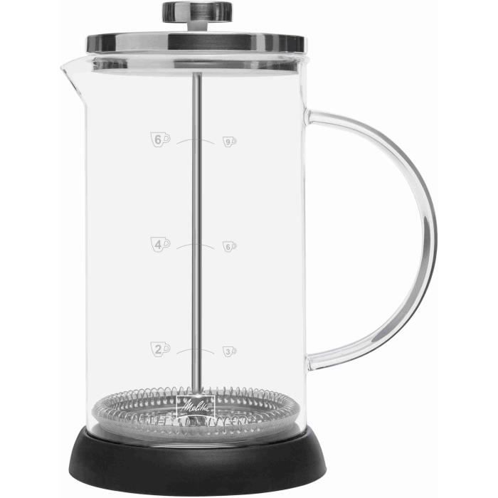 MELITTA Standard 9-Cup French Press Coffee Maker - Compatible with Ground Coffee