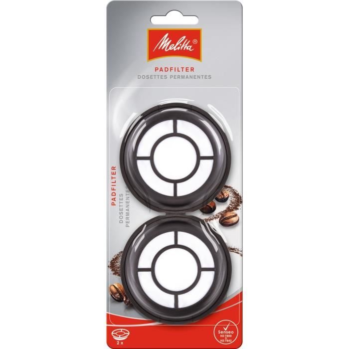 MELITTA Permanent Padfilters for Senseo Pod Machines - Pack of 2
