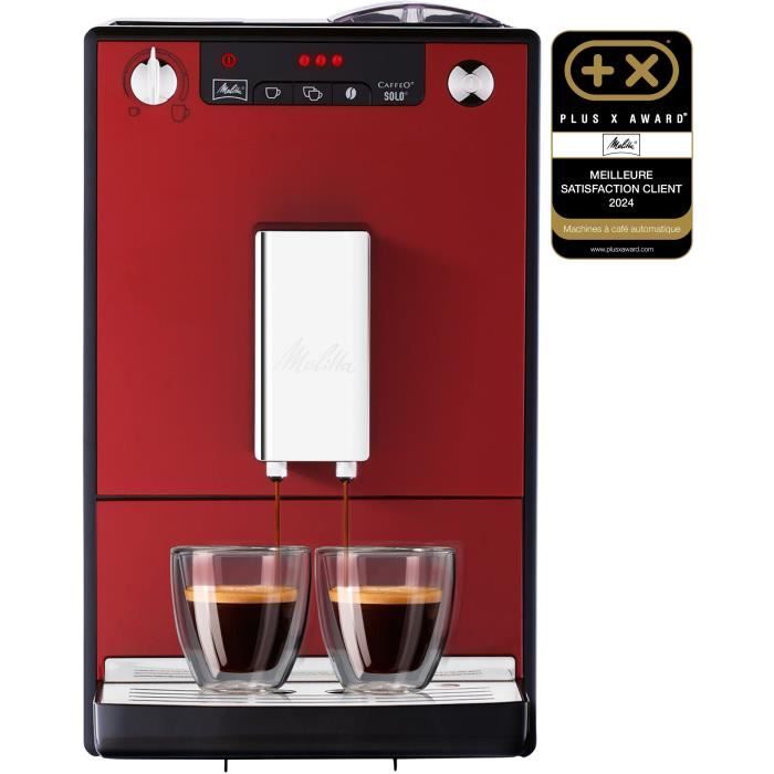 MELITTA Solo Fully Automatic Coffee Machine - Grinder - Chili Red