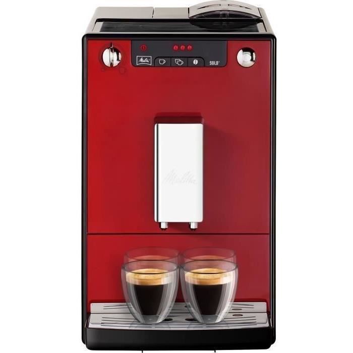 MELITTA Solo Fully Automatic Coffee Machine - Grinder - Chili Red