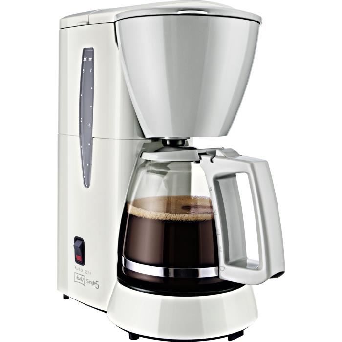 MELITTA Single 5 Coffee Maker - M720-1/1 - 8 Cups - 650W - White 8-Cup