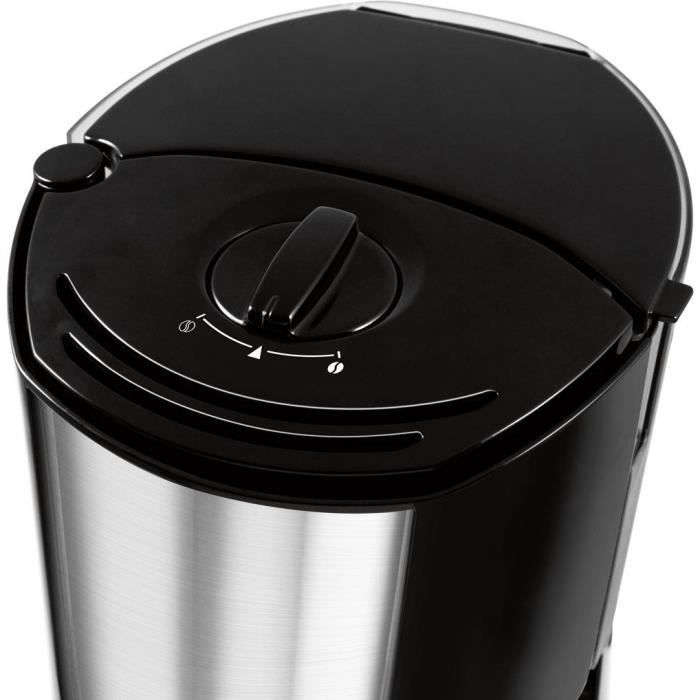 MELITTA Coffee Machine - Enjoy Top Glass - Black/Brushed Steel - 1017-04