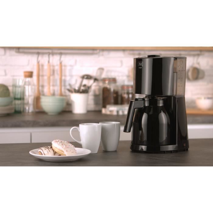 MELITTA Filter Coffee Maker - Enjoy II Therm Black 1017-06 - 1000W - Aroma Selector