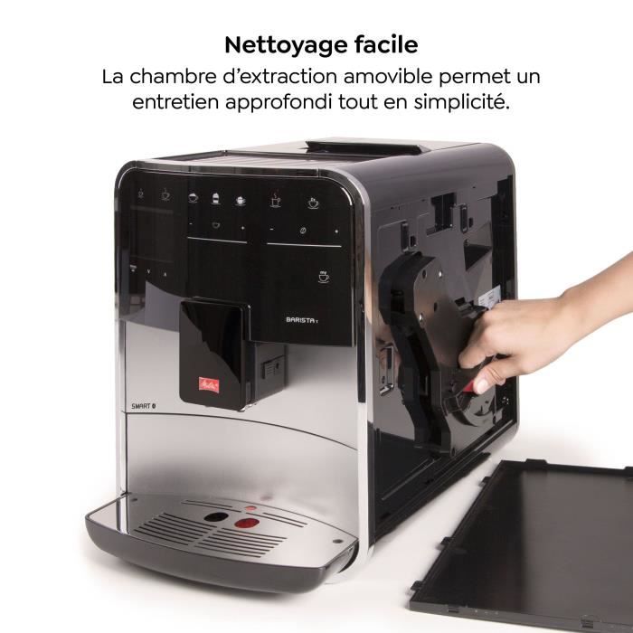 MELITTA Barista T Smart Bean-to-Cup Coffee Machine - Grinder - Silver