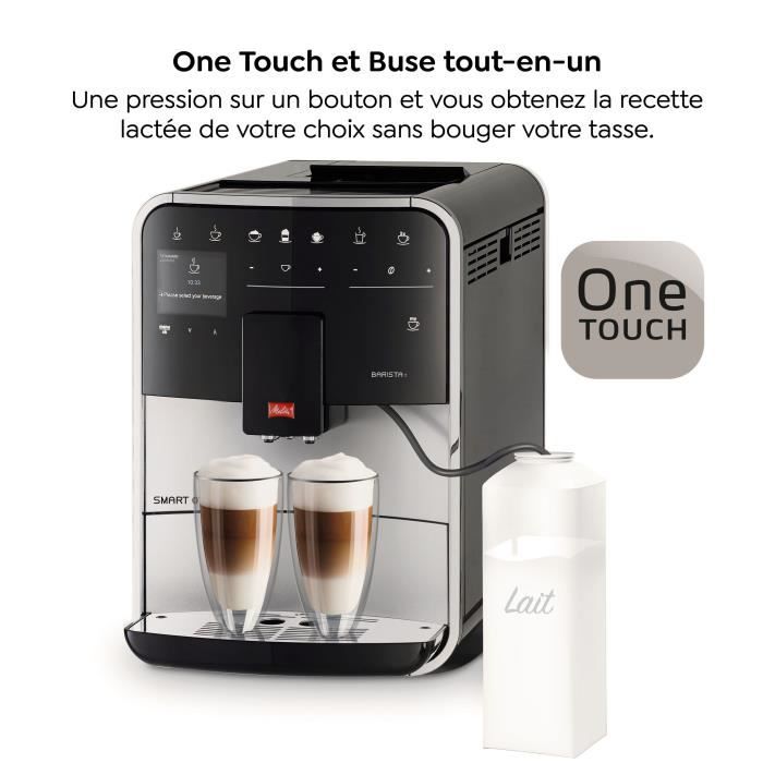 MELITTA Barista T Smart Bean-to-Cup Coffee Machine - Grinder - Silver
