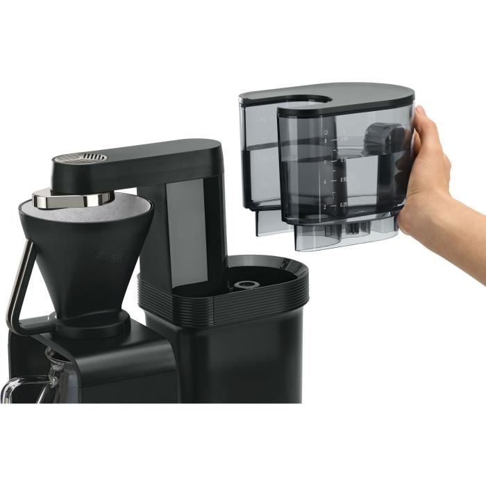 MELITTA Filter Coffee Maker, 1515 W, 2-8 Cups, Black/Chrome, Epour 1024-11